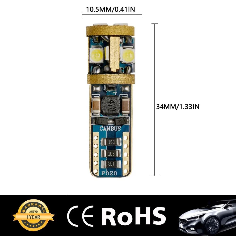 2x Светодиодная лампа MIT 10SMD 3030 WEISS CANBUS CE T10 W2.1x9.5d 12V|canbus t10|canbus led t10canbus t10 |