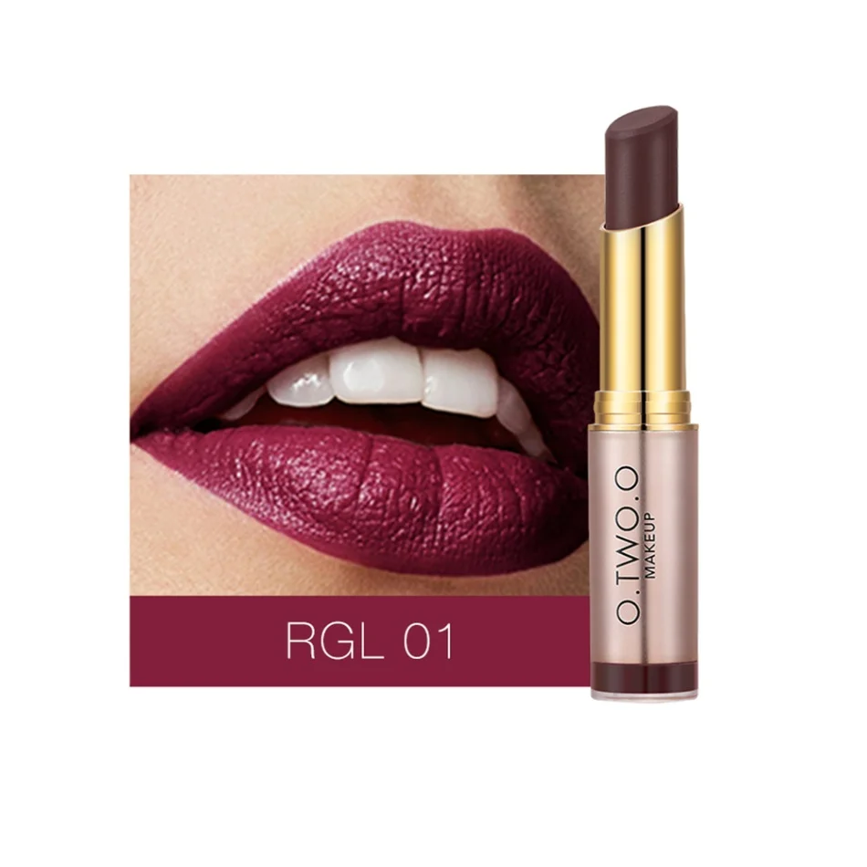 RGL 02 O. TWO. O, женская мода, красота, макияж, матовая помада, блеск для губ, стойкий бархатный бальзам для губ, увлажняющие губные помады, косметика - Цвет: RGL 02