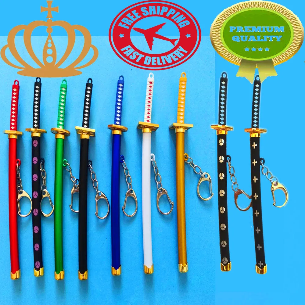 1Pcs15cm изысканная мини-модель оружия обшитый нож застежка японский самурайский брелок в виде меча пистолет брелок Аниме Реквизит кулон