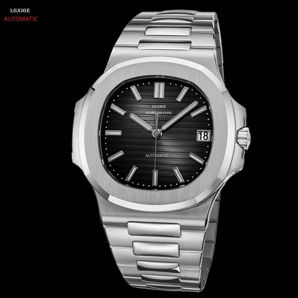 Patek мужские часы Топ люксовый бренд автоматические Военная нержавеющая сталь