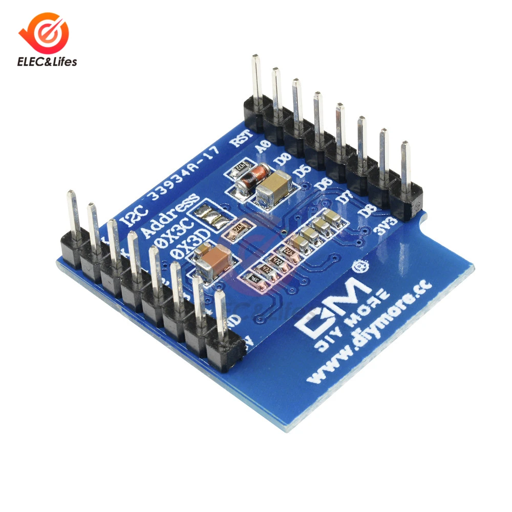 Модуль ЖК-дисплея D04 0 66 дюйма 64X48 IIC I2C OLED для WEMOS D1 MINI ESP32 модуль микро Интернет