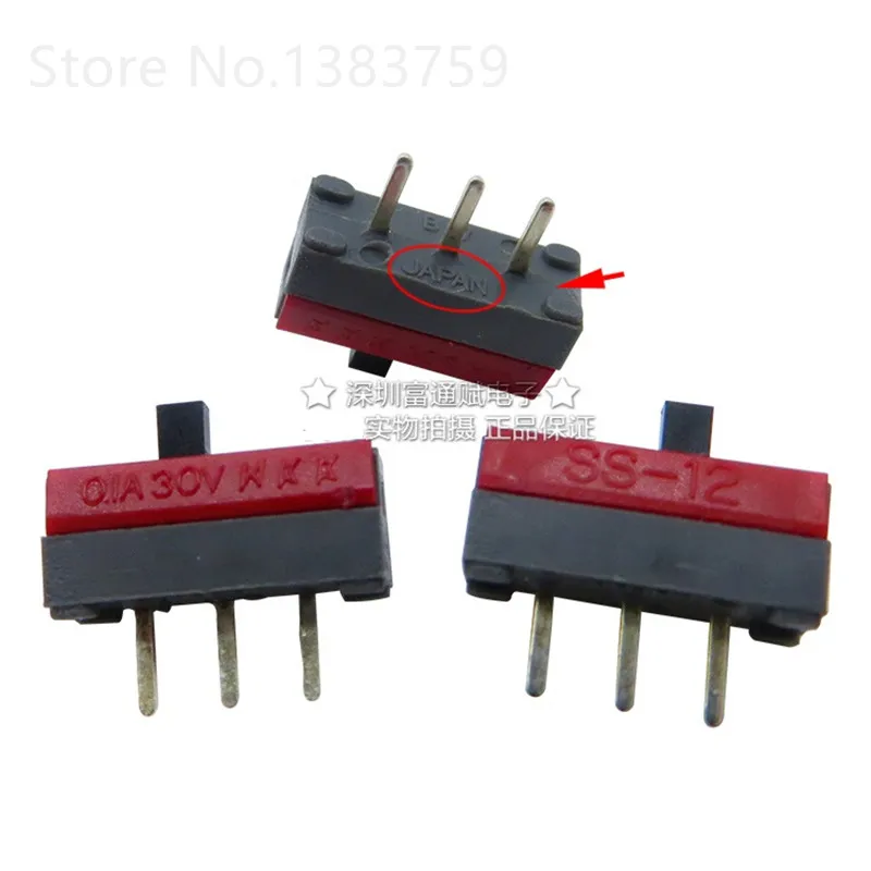 SS 12SDP2 скользящий переключатель 3 фута 2 файлов тумблер 0.1A28V|Выключатели| |