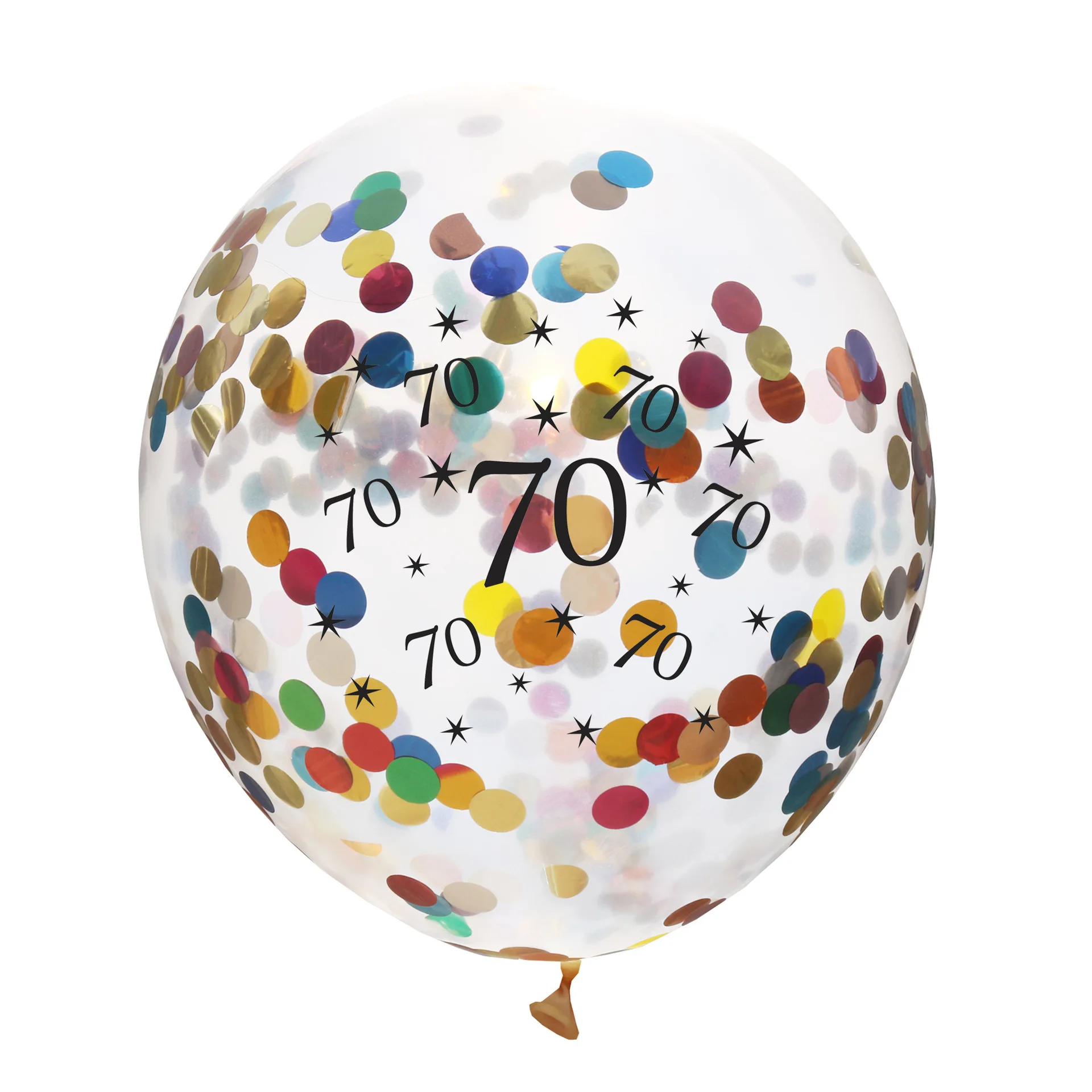 70 color 5 шт. 30th 40th 50th 60th 70th 80th с днем рождения прозрачный конфетти латексные шары юбилей день рождения украшения поставки - Цвет: 70 color