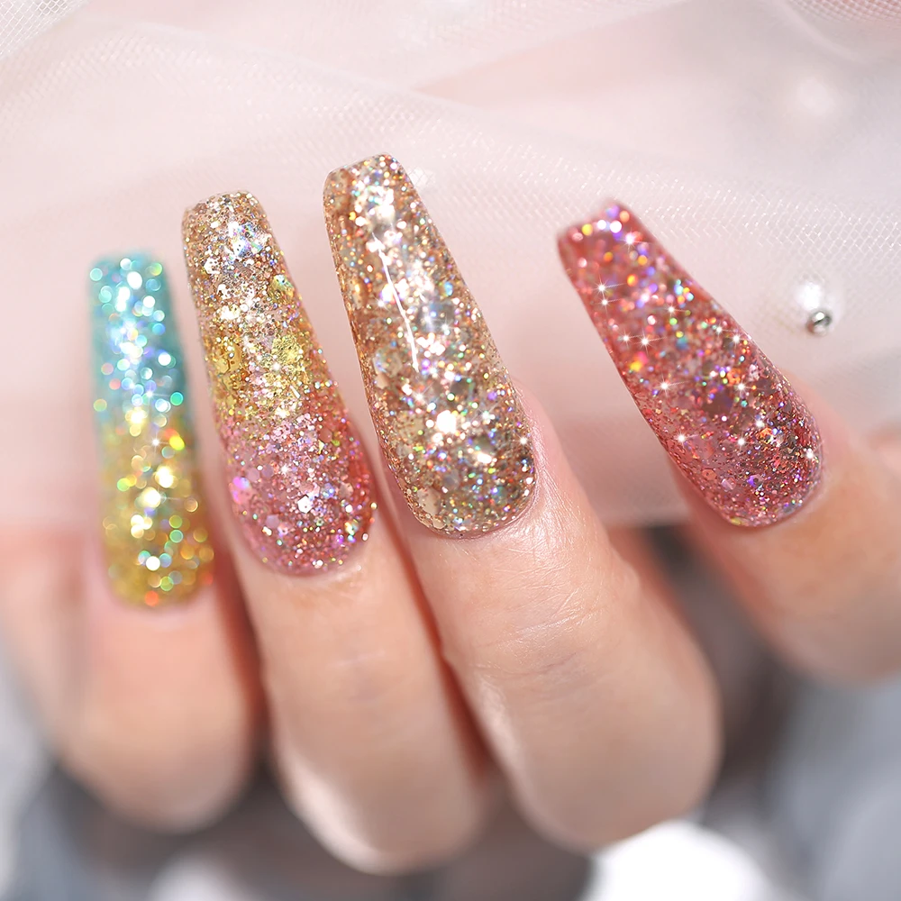 Светодиодный Гель-лак для ногтей Modelones 6 шт./лот сушеные цветы отмачиваемый