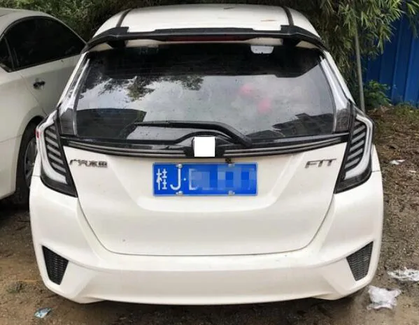 Автомобильный стильный задний светильник, задний светильник s для Honda Jazz Fit-, задний противотуманный фонарь DRL+ Динамический сигнал поворота+ тормозной светильник