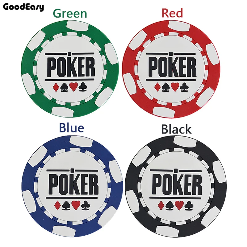 Coaster Poker Flowers круговой мягкий пластиковый подстаканник нескользящий изоляционный