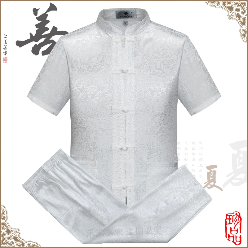 Футболка и штаны мужские с коротким рукавом в китайском стиле|chinese style|pants styleshirt
