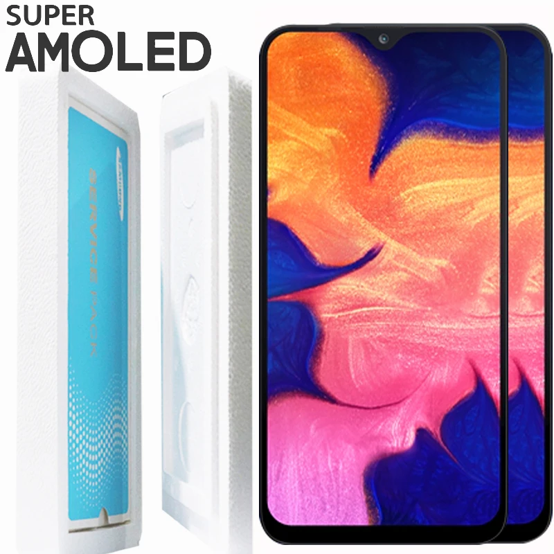 6,4 ''SUPER AMOLED ЖК-дисплей Дисплей для SAMSUNG GALAXY A30 A305/DS A305F A305FD A305A Сенсорный экран дигитайзер в сборе