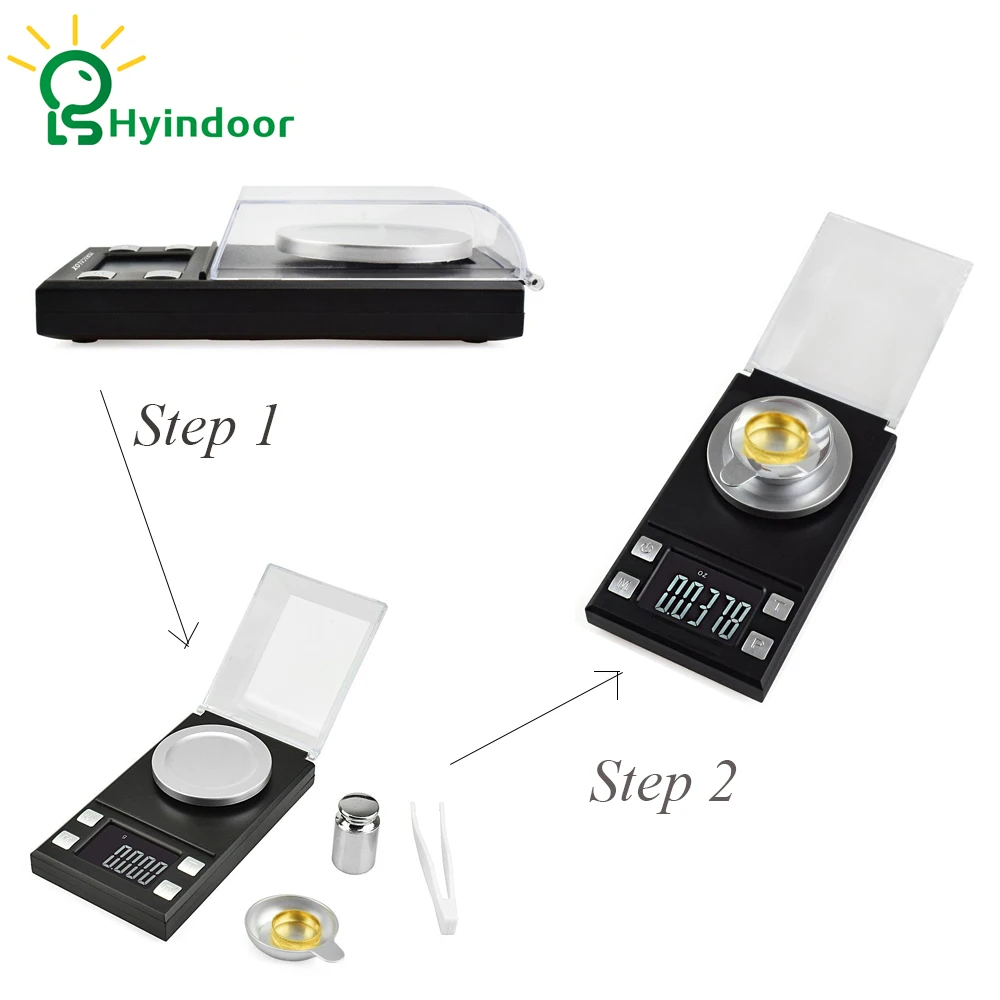 Hyindoor High Precision Pocket Scale Two Options of ranges and accuracy LCD Digital for Weighing Gold Silver More | Инструменты