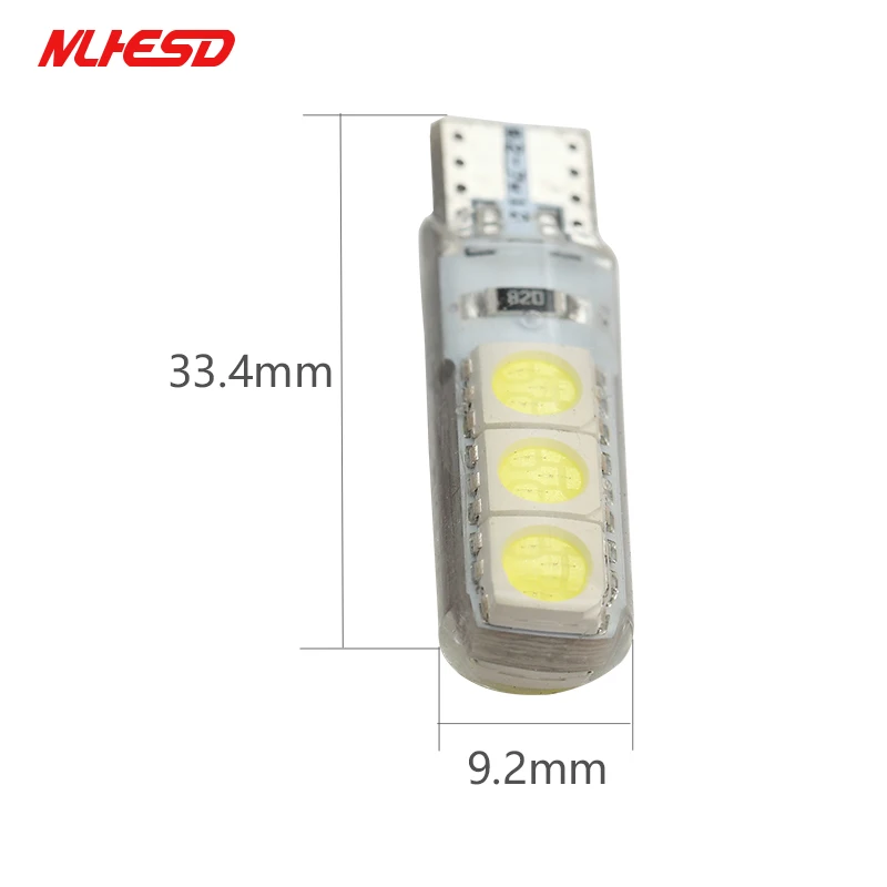 100x автомобильный Стайлинг T10 5050 6SMD LED Canbus автомобильные огни стробоскоп для