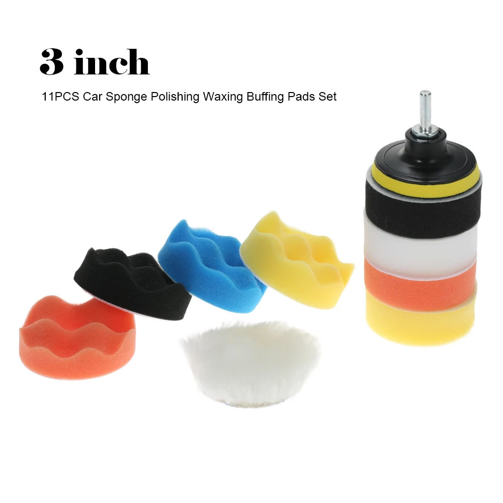 Новинка 11 шт. автомобильные полировальные прокладки восковая пена Полировочная