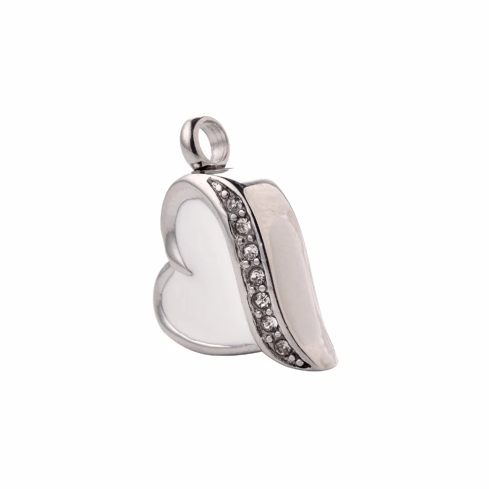 Хрустальное сердце пепел урна на память ожерелье кулон для мужчин и женщин