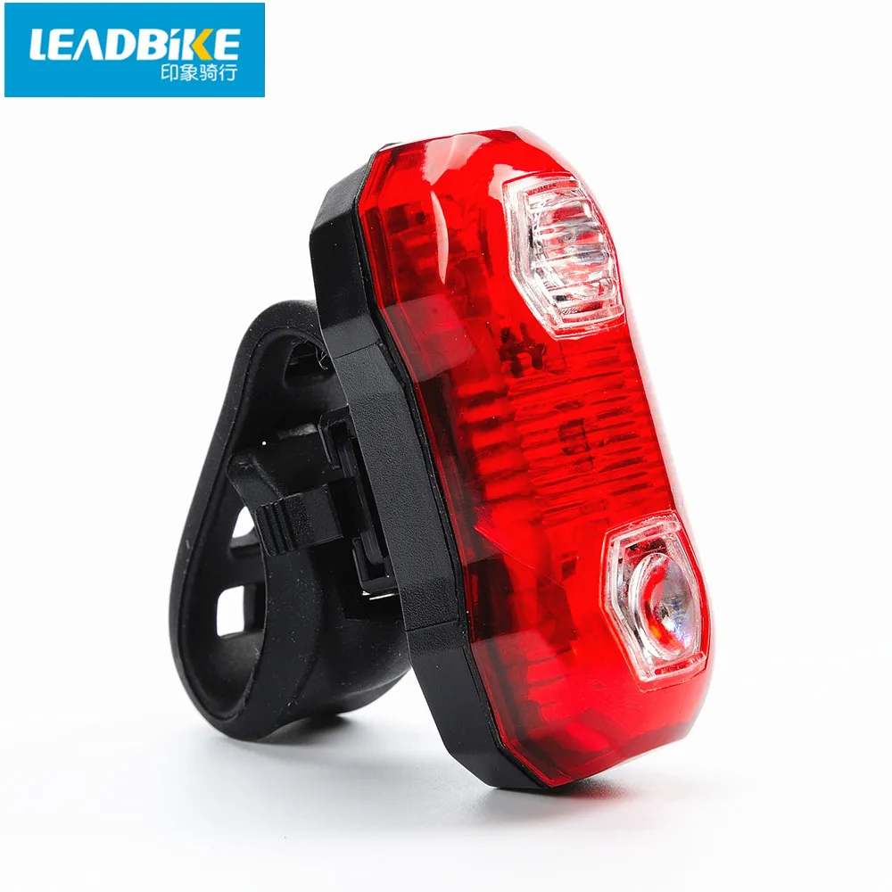 Leadbike 5 LED велосипедный задний фонарь шлем красная вспышка 2 режима велосипедная