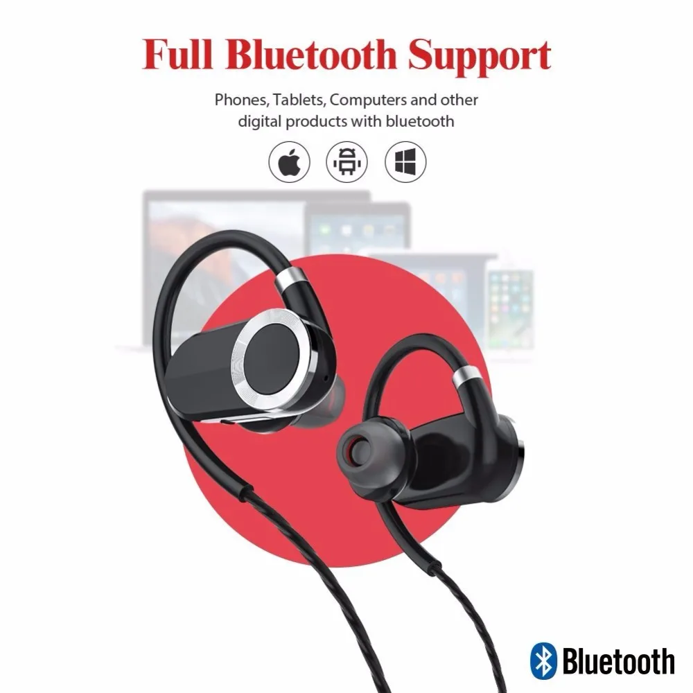 Наушники DAONO с защитой от пота и bluetooth 4 1 Беспроводные спортивные наушники aptx