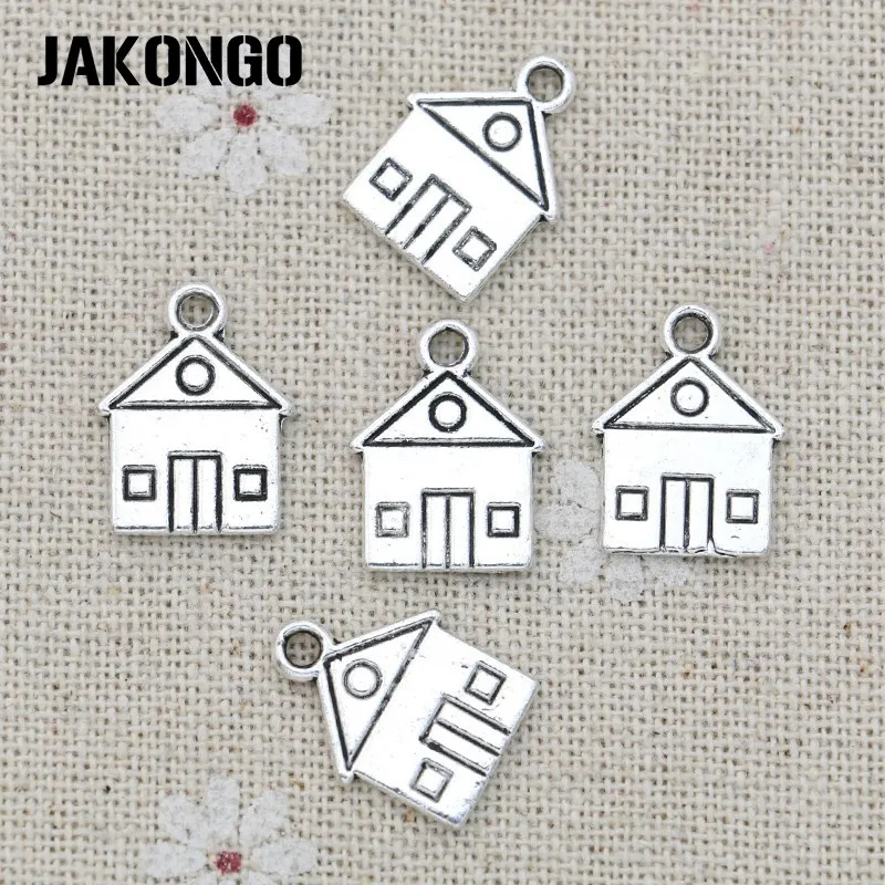 JAKONGO 20 шт. подвески для дома Антикварные Серебряные Подвески изготовления