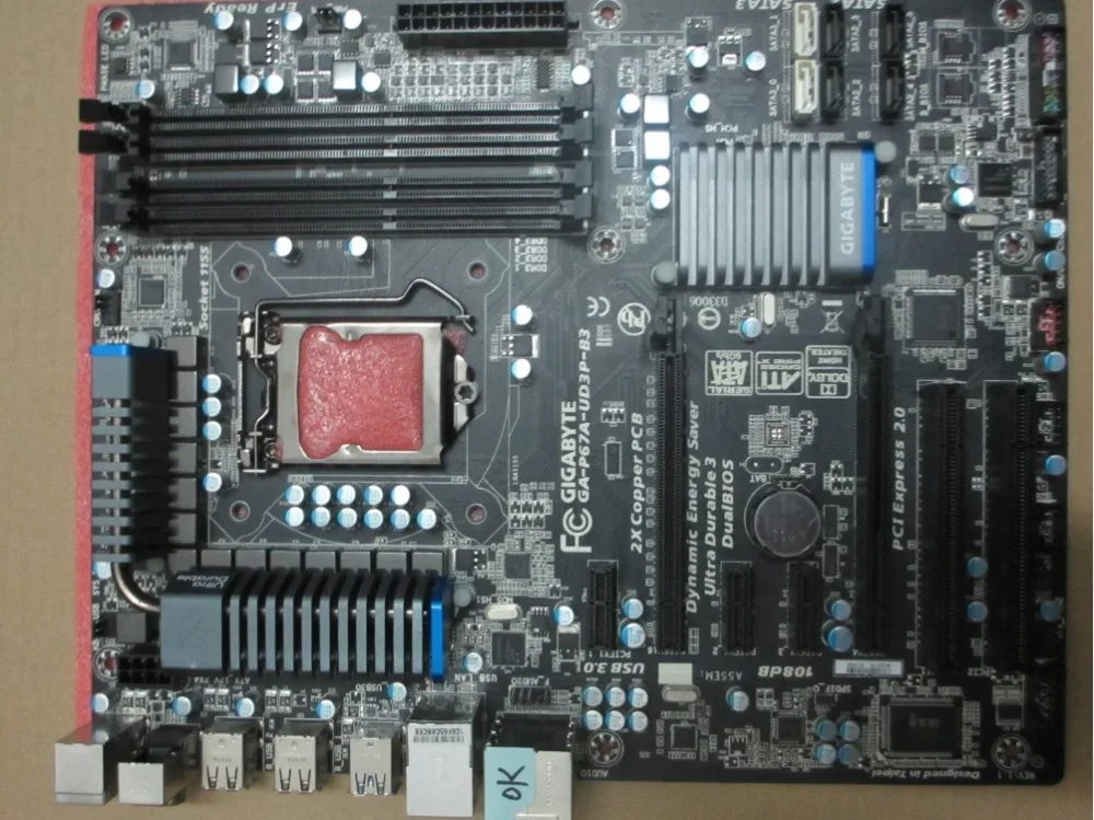 Б/у оригинальная материнская плата P67 для Gigabyte 1155 USB3.0 SATA3 LGA DDR3 32 Гб|lga 1155|motherboard lga