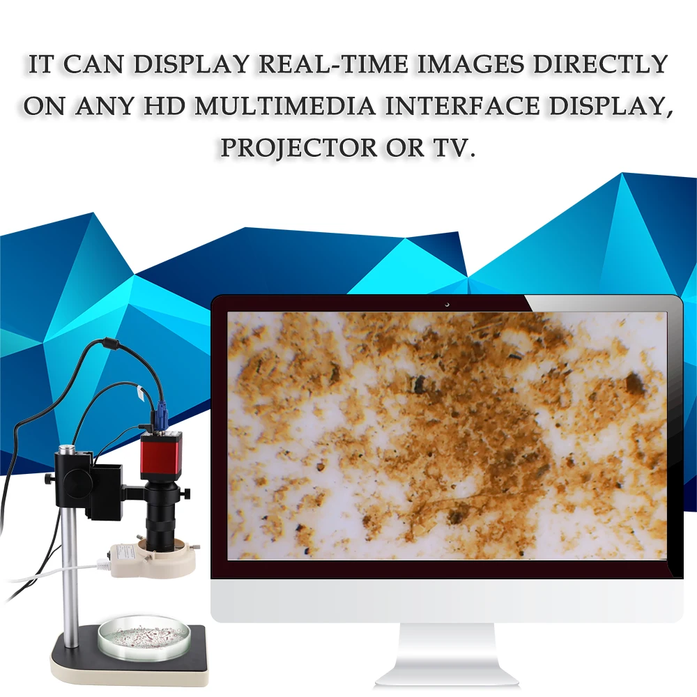 1 3 мегапикселей промышленный микроскоп комплект 60F/S VGA HD мультимедиа Интерфейс