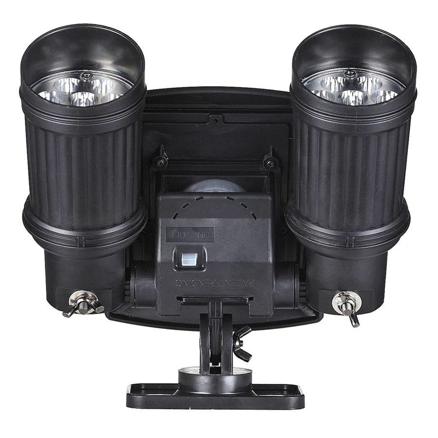 14 светодиодов светодиодная Солнечная лампа PIR датчик движения двойная головка