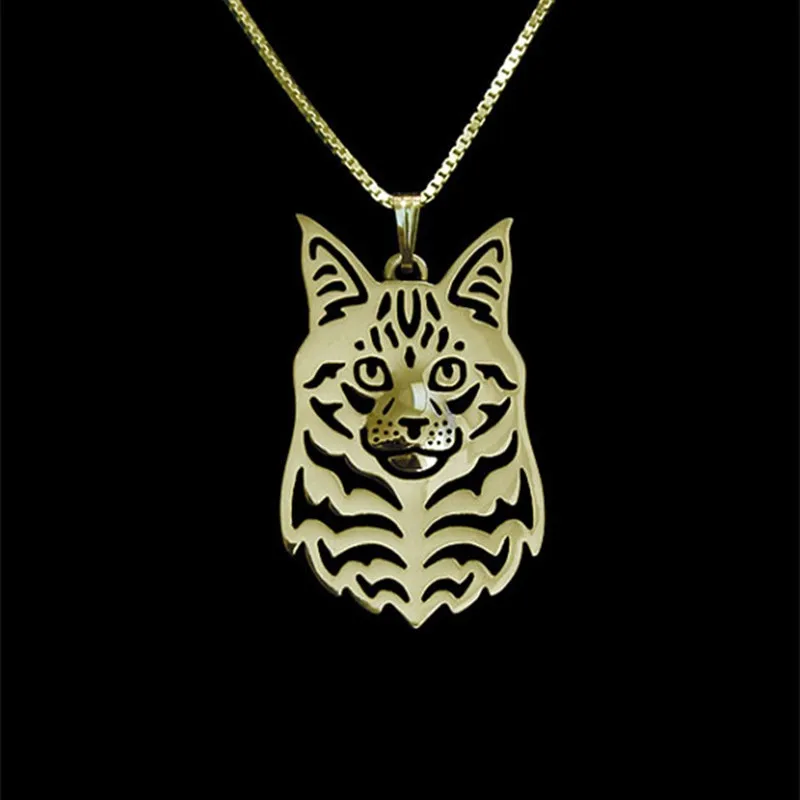

drop shipping Maine Coon Cat Necklaces & Pendants For Women Casual Jewelry Charms Dog Necklace