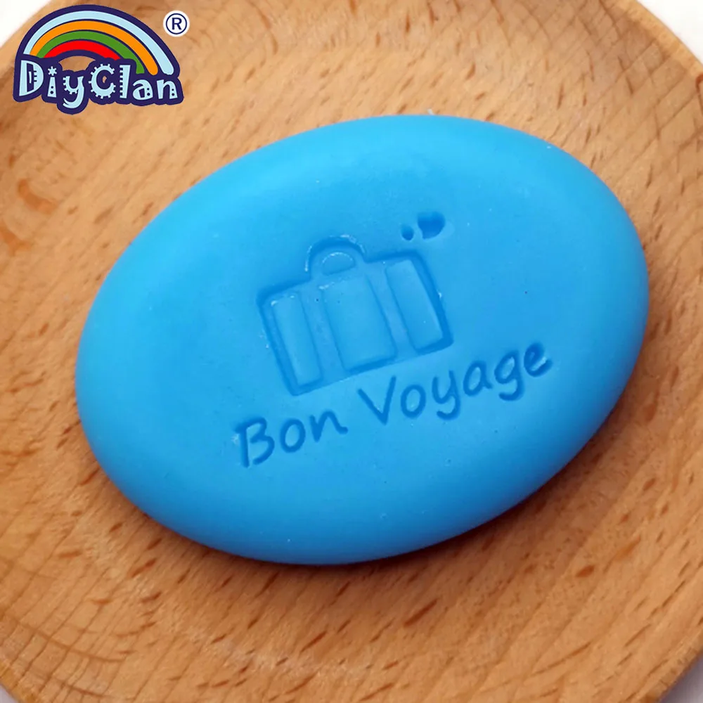 Bon Voyage ручная работа штамп для изготовления мыла новая сумка узор прозрачный