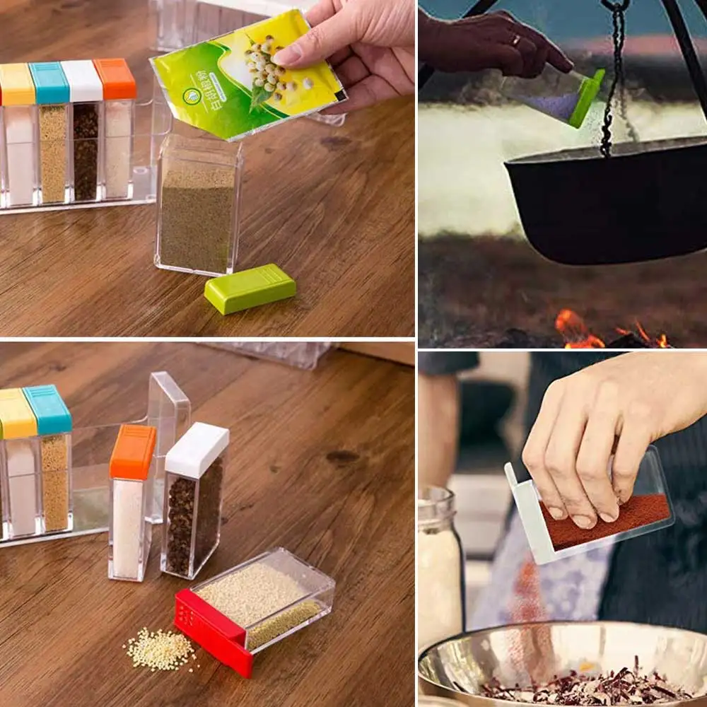 6 шт./компл. стойка для хранения специй банки прозрачный Кухня аксессуары приправ