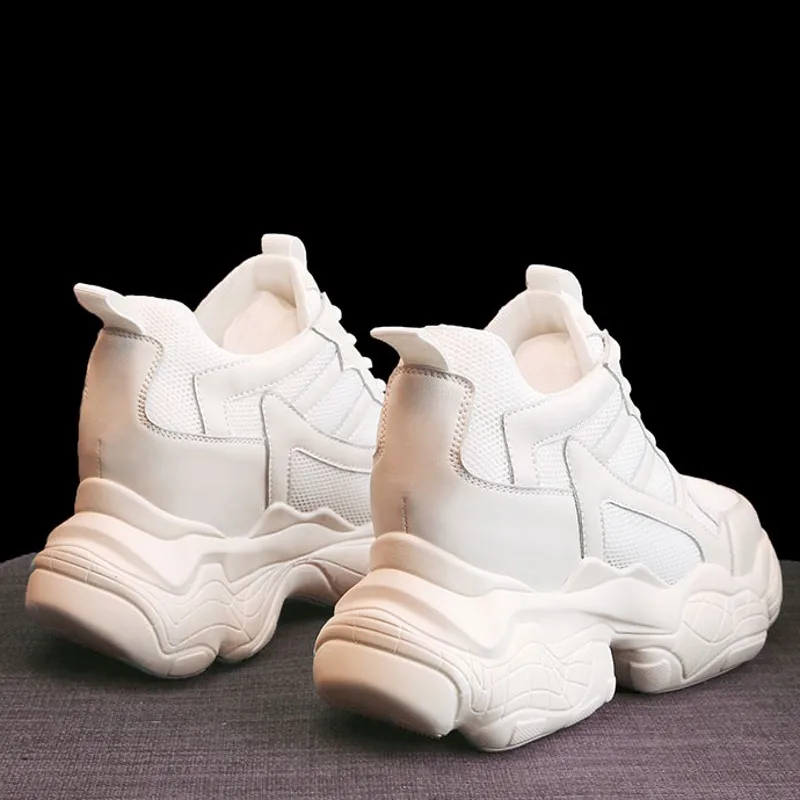 Женские массивные кроссовки сетчатые мягкие повседневная обувь на платформе