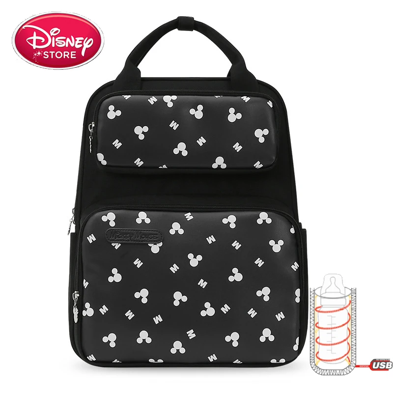 Сумка для подгузников disney, сумка для мам, сумка для мам, USB бутылочка, Микки Маус, детские сумки для подгузников, рюкзак для путешествий, сумки для кормления, для ухода за ребенком