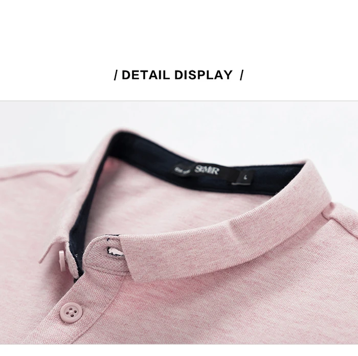 SEMIR, Мужская рубашка поло, лето, цвет, контрастная строчка, тренд, мужская рубашка поло с буквенным принтом, Студенческая рубашка поло