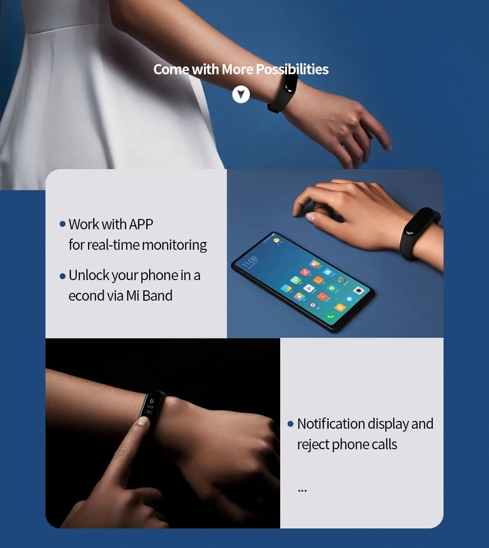 Xiaomi Mi Band 3 Смарт-монитор сердечного ритма Bluetooth 4,2 умные часы для мужчин и женщин reloj inteligente умные часы спортивные умные часы