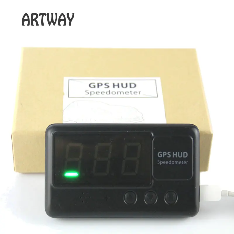C60 GPS HUD Дисплей с индикатором скорости со спидометром и сигналом о превышении