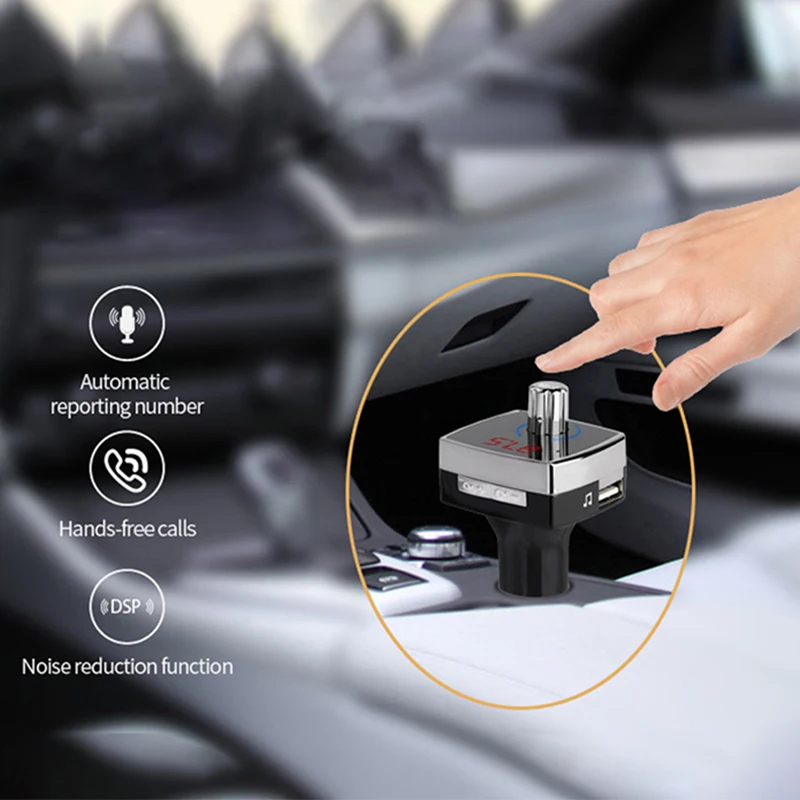 Новый мини Автомобильный MP3-плеер Bluetooth fm-передатчик пусковая установка двойной