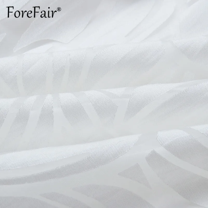 Forefair, женское белое Сетчатое платье, элегантное, vestidos mujer,, летнее, без рукавов, с открытой спиной, на тонких бретелях, ТРАПЕЦИЕВИДНОЕ, мини платье с оборками