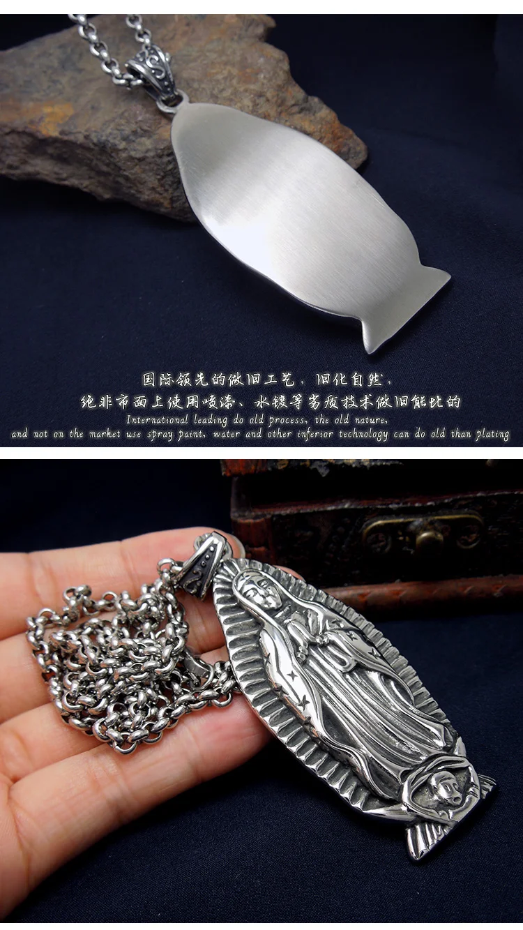 Высокополированная нержавеющая сталь наша Леди искусственное ожерелье 70 см