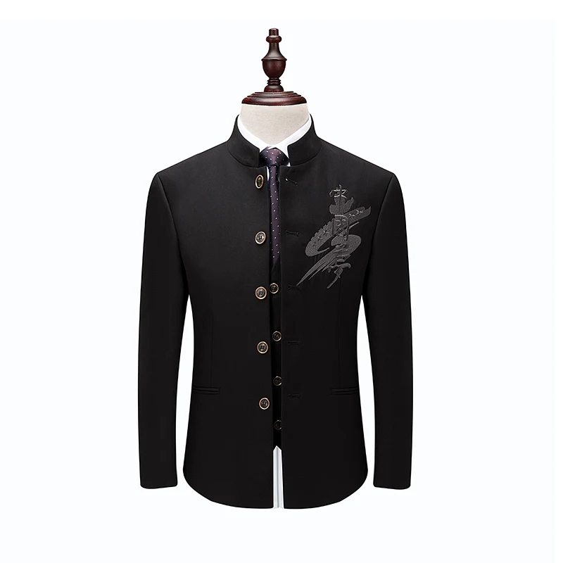 Блейзер брюки жилет комплект из 3 предметов/2018 новый мужской повседневный бутик