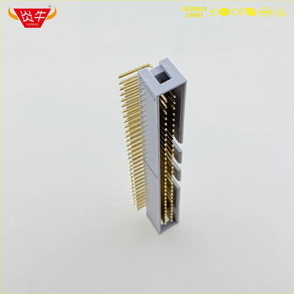 DC3 60P серый белый 60PIN IDC гнездо коробка 2 54 мм шаг заголовок правый угол соединитель