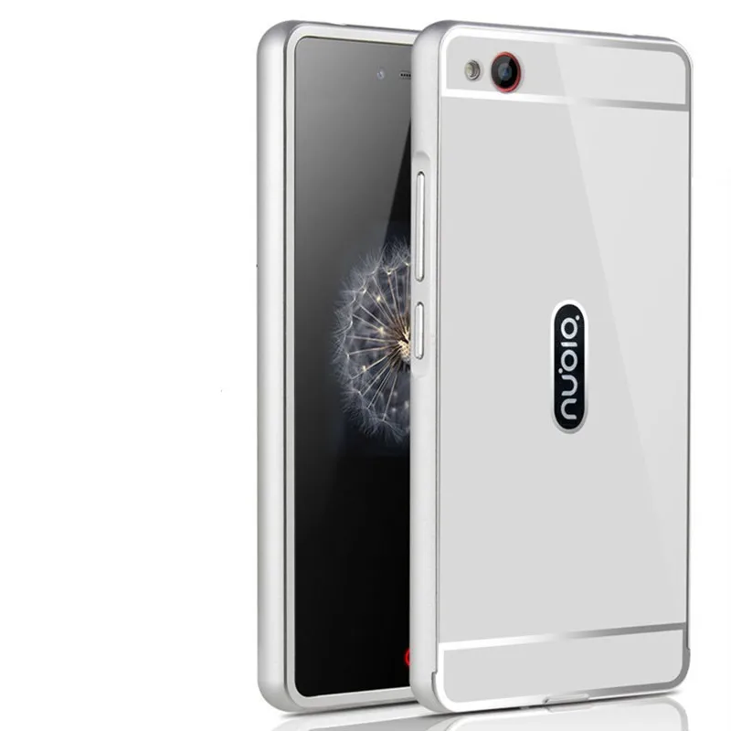 Slim Bumper Case Metal Aluminum Frame PC Back Cover Full Protective Cases for ZTE Nubia Z9 mini |