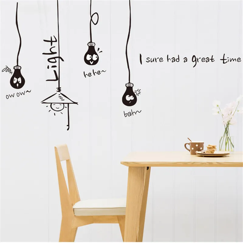 Большая лампа капля съемные виниловые наклейки сделай сам украшение дома