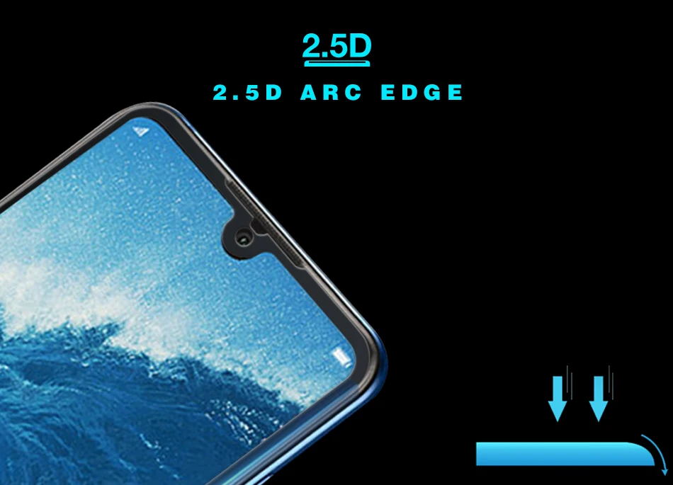 Закаленное стекло для Honor 8X Max защита экрана с полным покрытием защитная пленка