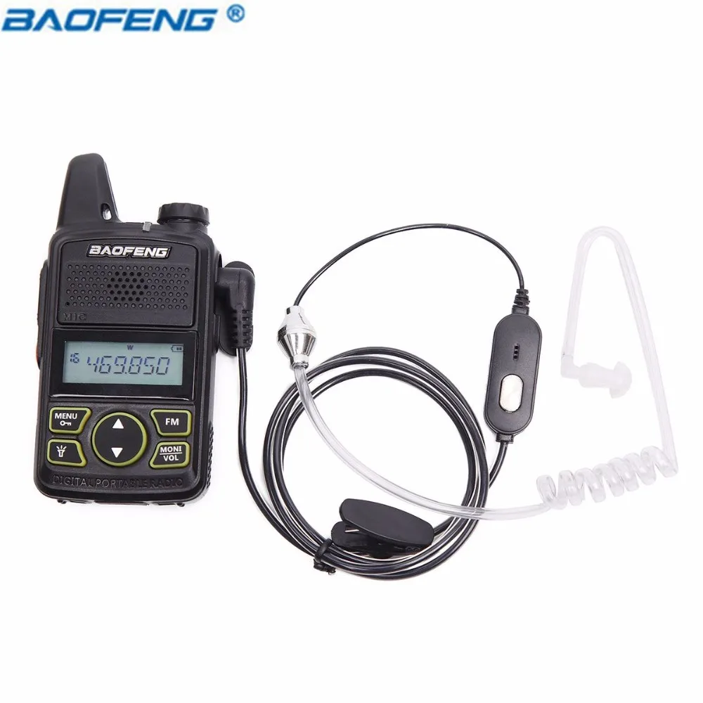 Baofeng 1 Pin Covert Air акустическая трубчатая гарнитура динамик для рации рация с двумя