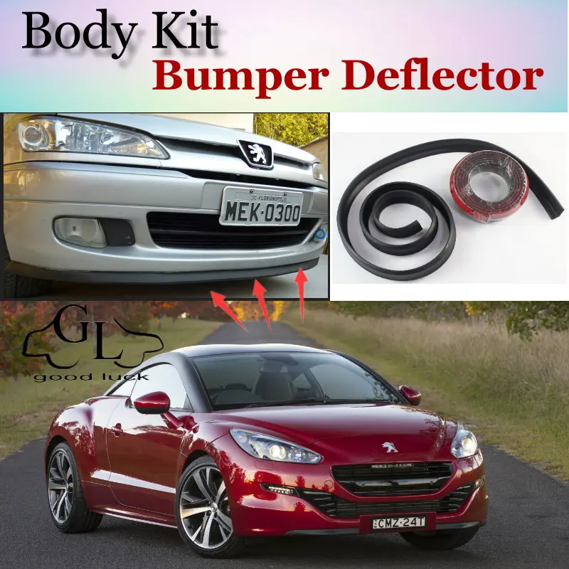 Бампер для губ Peugeot RCZ 2009 ~ 2015 передний спойлер юбка TopGear Friends тюнинг автомобиля