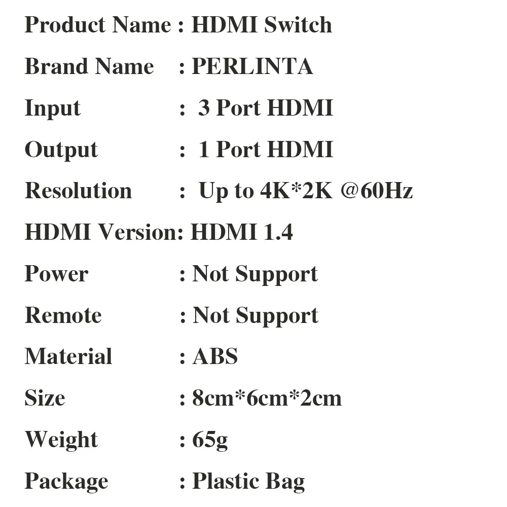 Perlinta HDMI переключатель 4K * 2KDMI коммутатор три в один из H HD видео конвертер Ультра