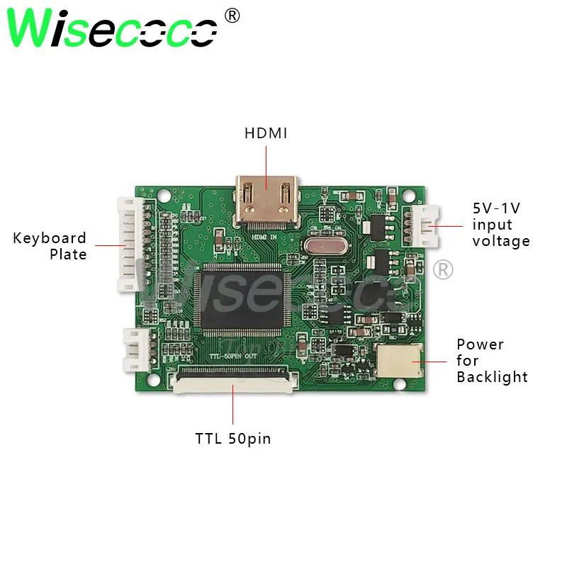 

8.0 inch 800*600 complete LCD Screen for AT080TN52 AT080TN52 V.1 LCD Display Digitizer Replacement with HDMI 50 pins control b