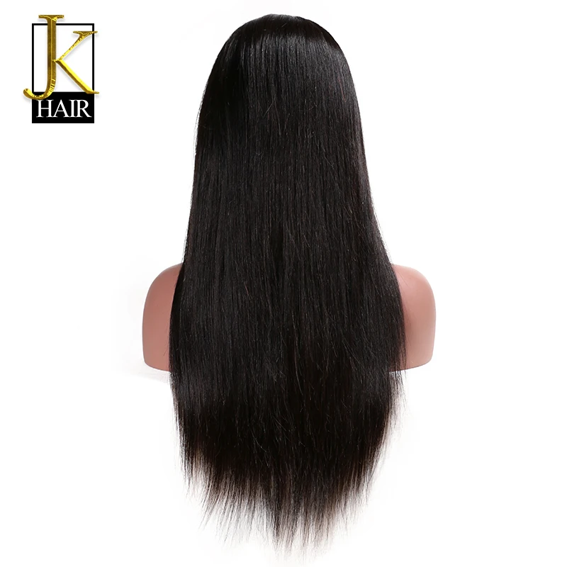 Парики из натуральных волос без клея бразильские волосы Remy прямые человеческие