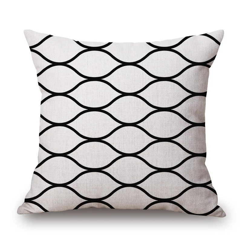 Скандинавский простой белый черный с одной стороны печать автомобиля домашний