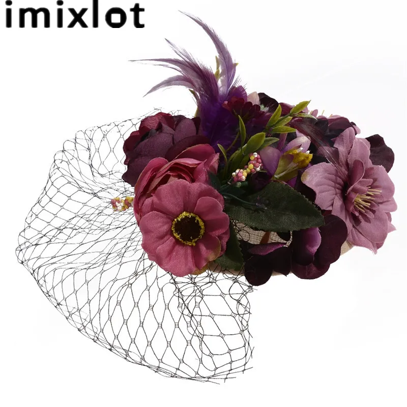 Свадебные аксессуары для волос заколки с тканевыми цветами свадебные зажимы