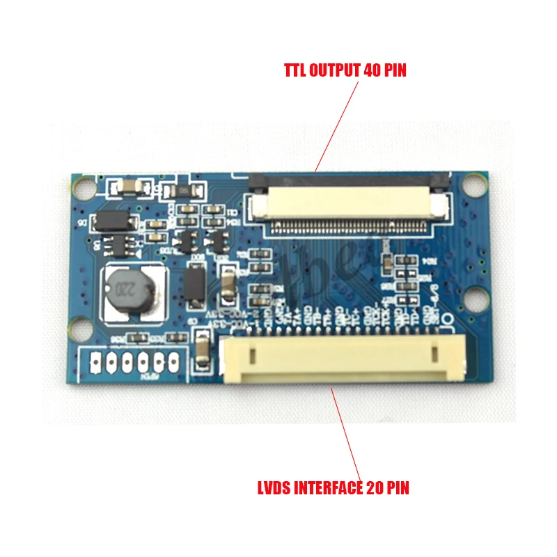 Felxbile LVDS 1ch 8bit DF14 20Pin обратиться к 40Pin TTL жк цифровой T conboard конвертер доска для 7 ~ 10.1