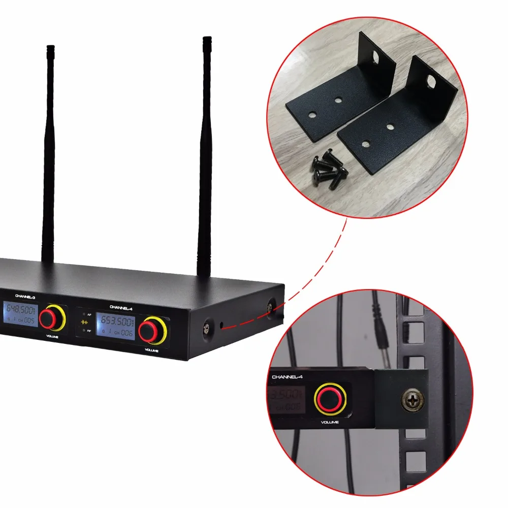 Freeboss телефон 4 канала металлические рукоятки для караоке KTV вечеринки