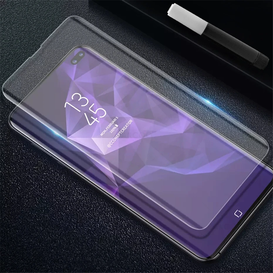 Полное покрытие 6D изогнутая Защитная пленка для экрана для samsung Galaxy S10 плюс S10e S10 E Lite 9 H 3D закаленное Стекло пленка отпечатков пальцев Сенсор