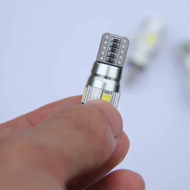 10 шт. новое обновление T10 светодиодный авто светильник лампы 5630 SMD 6 W5W 12V Интерьер