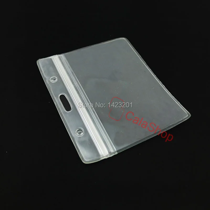 Один лот 20 шт держатель для ID карты пластиковый значок карт на молнии